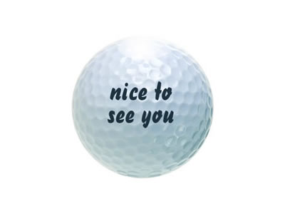 Spruchball "nice to see you"